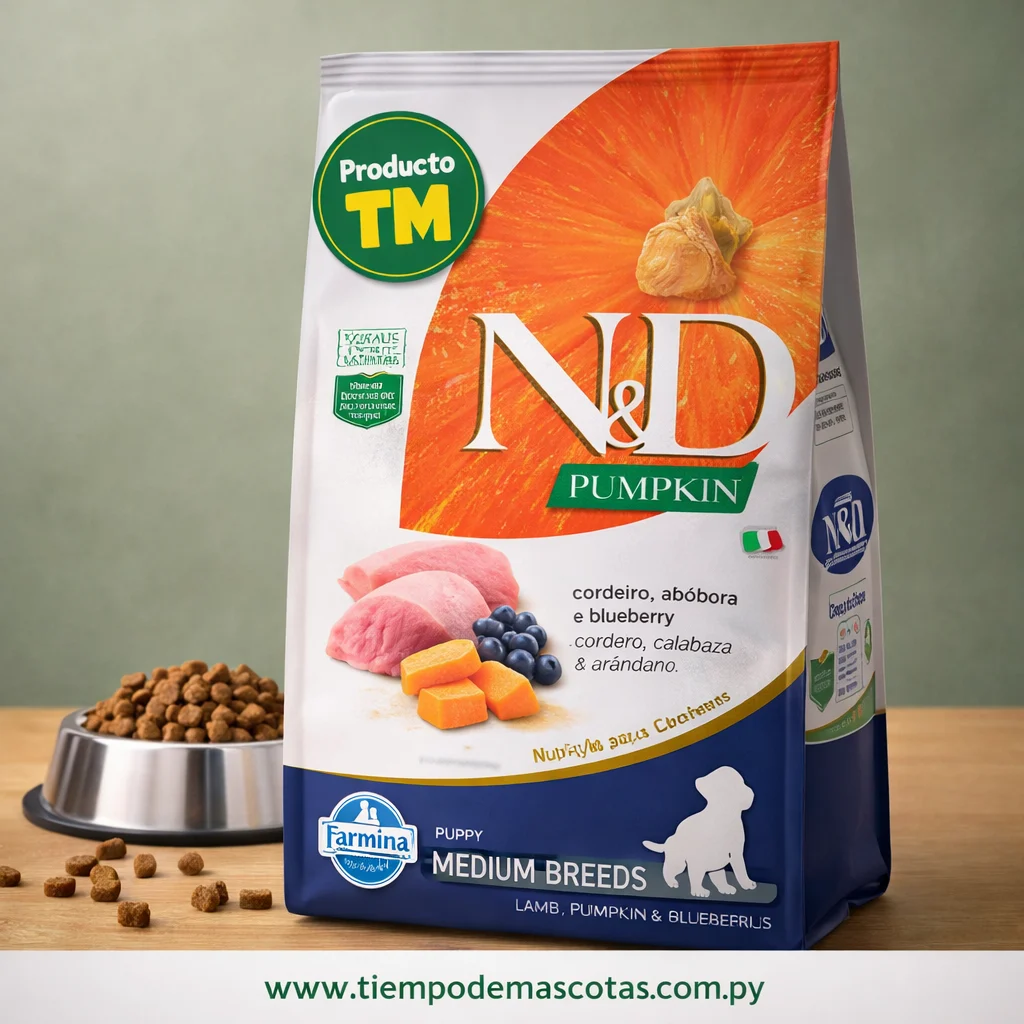 Nyd Perro Pumpkin Puppy Medium Cordero 10kg - Producto en Tiempo de Mascotas