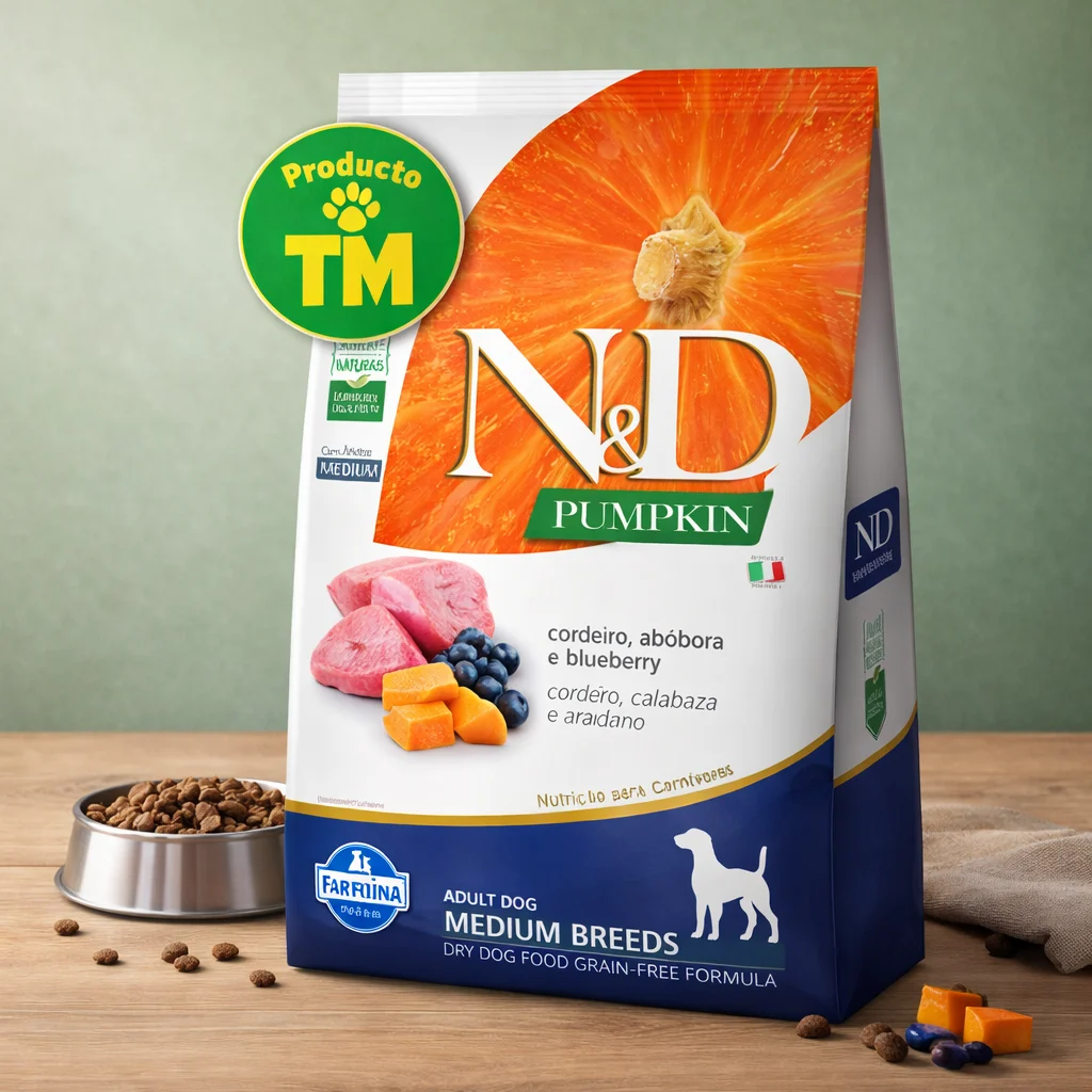 Nyd Perro Pumpkin Adulto Medium Cordero 10kg - Producto en Tiempo de Mascotas