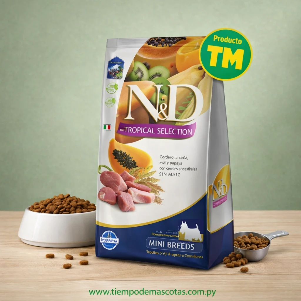 NYD PERRO TROPICAL adulto mini cordero 2.5kg - Producto en Tiempo de Mascotas
