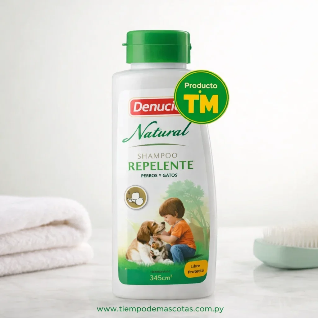 Denucio Shampoo Repelente Natural 345cm3 - Producto en Tiempo de Mascotas