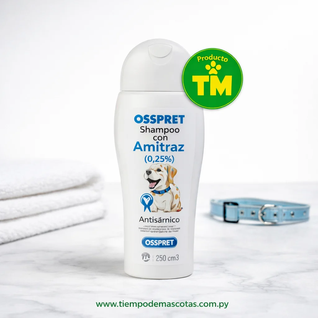 Osspret Shampoo Amitraz 250cm3 - Producto en Tiempo de Mascotas