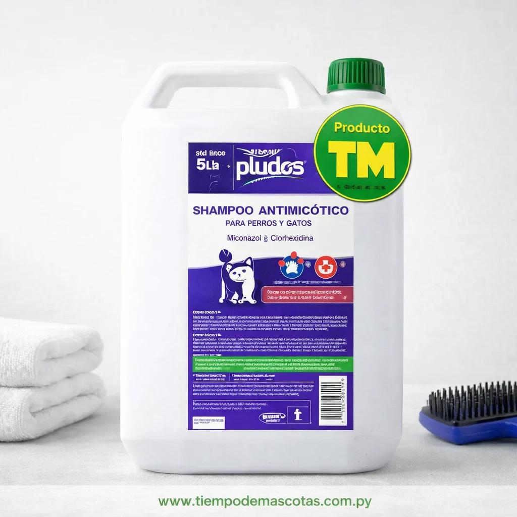 Pludos Shampoo Antimicotico 5l - Producto en Tiempo de Mascotas