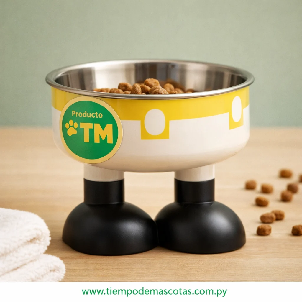 COMEDERO ALTO CON PATAS 14*10.5cm COD1368 - Producto en Tiempo de Mascotas