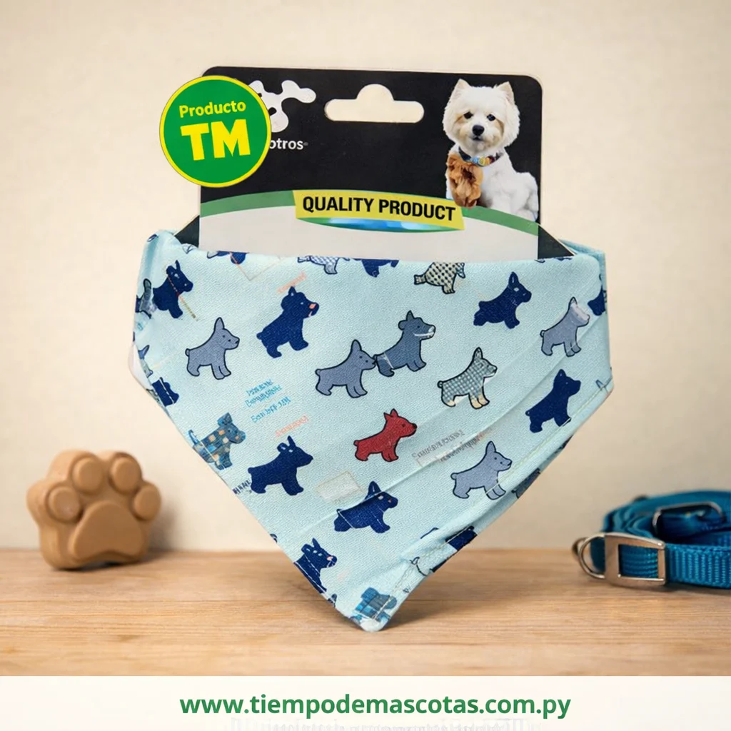 COLLAR CON PAÑUELETA M 1.5CM*50CM (6-9KG) varios colores - Producto en Tiempo de Mascotas