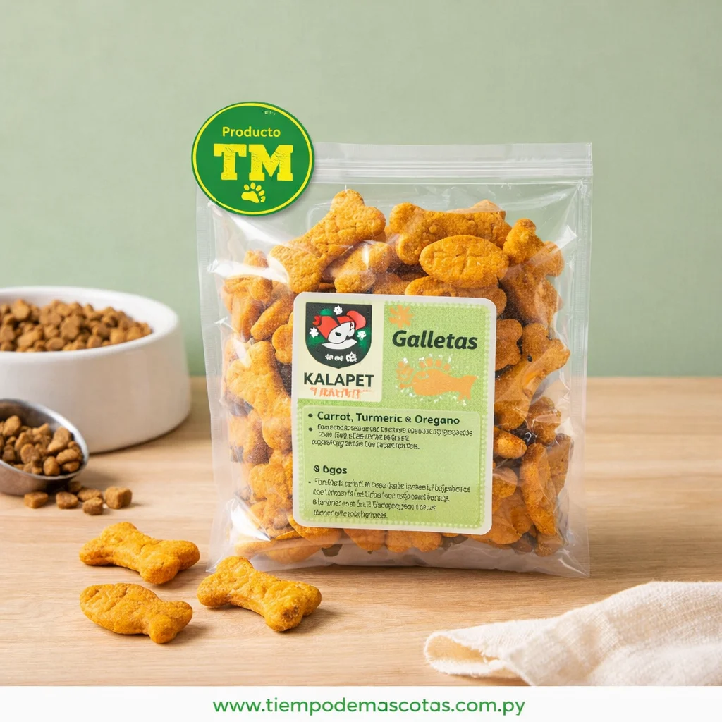 Kalapet Galletas Zanahoria,Curcuma y Oregano - Producto en Tiempo de Mascotas