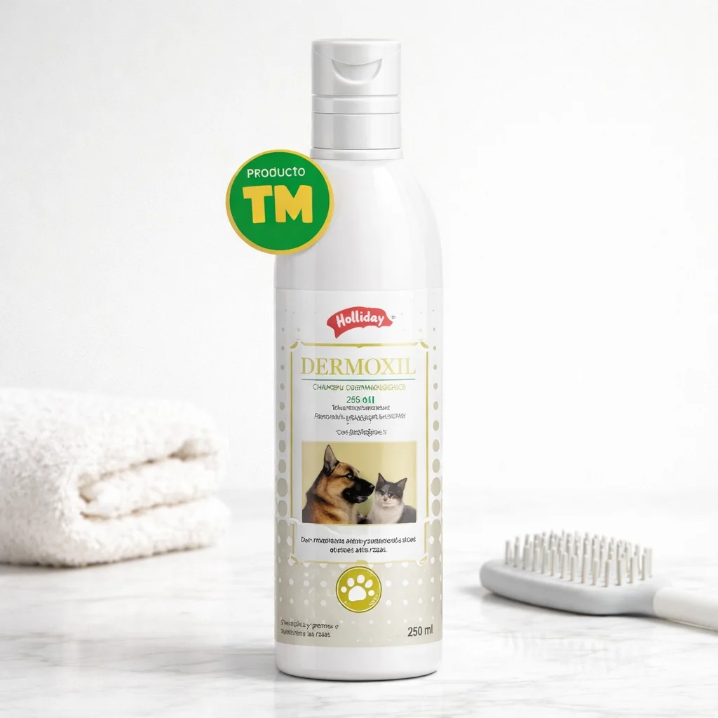 Holliday Dermoxil Shampoo 250ml - Producto en Tiempo de Mascotas