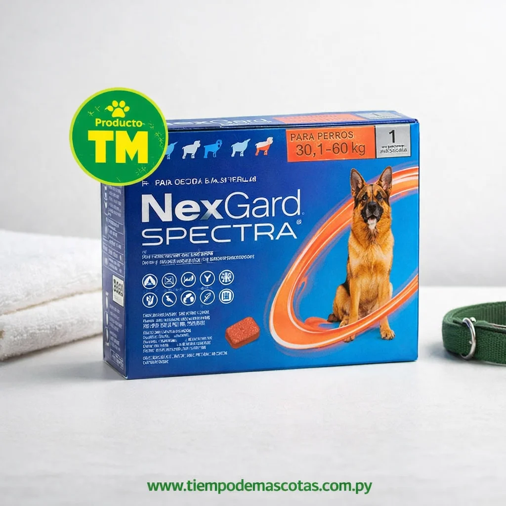 NEXGARD SPECTRA 30.1-60KG (ROJO) - Producto en Tiempo de Mascotas