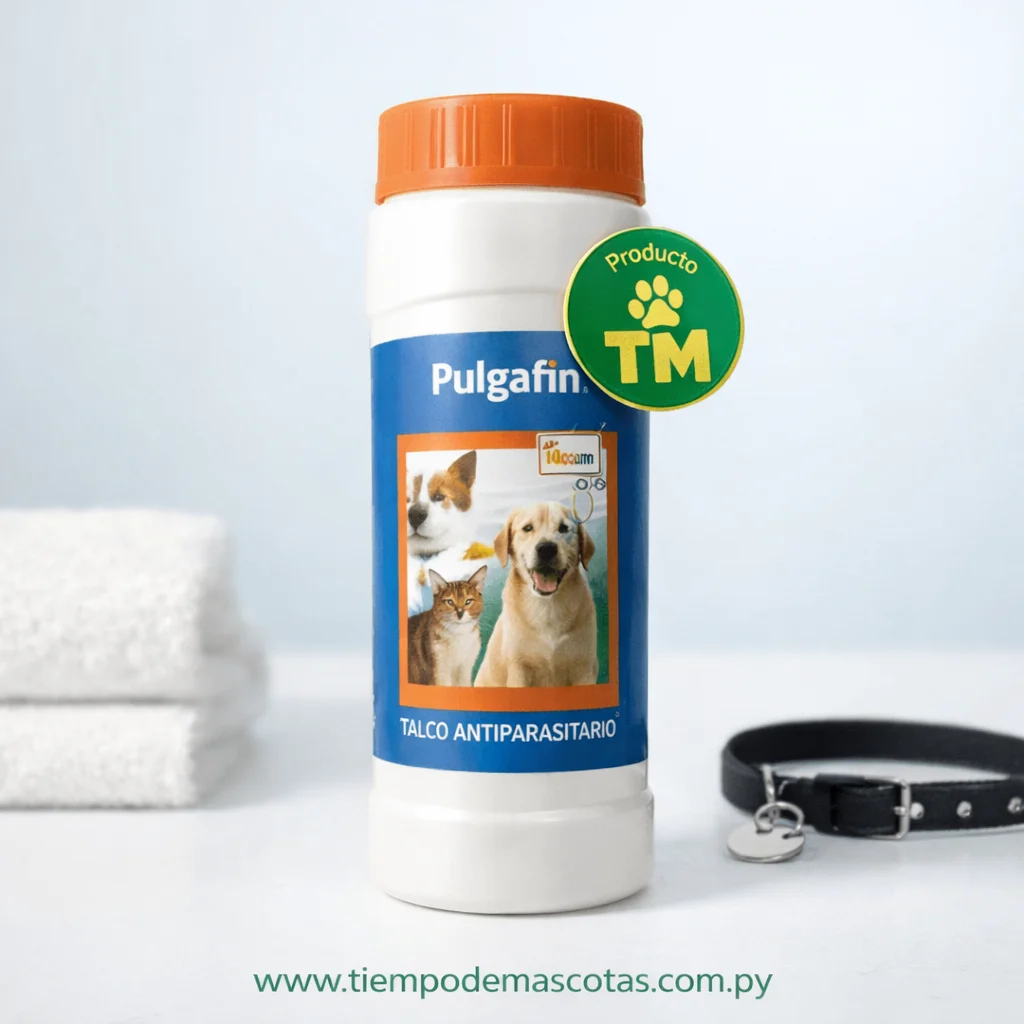 Pulgafin Talco Antiparasitario 100g - Producto en Tiempo de Mascotas