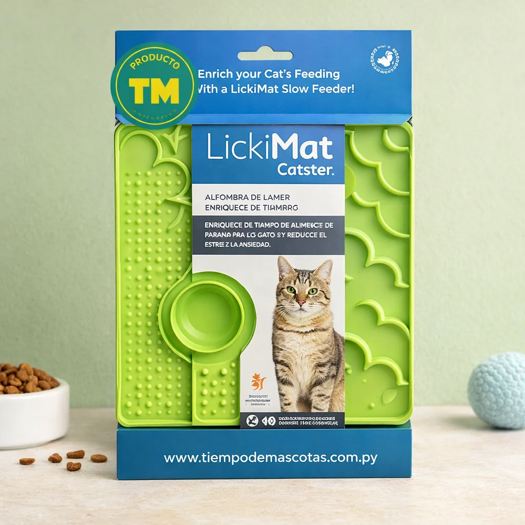Alfombra de Lamer Lickimat Catster Verde - Producto en Tiempo de Mascotas