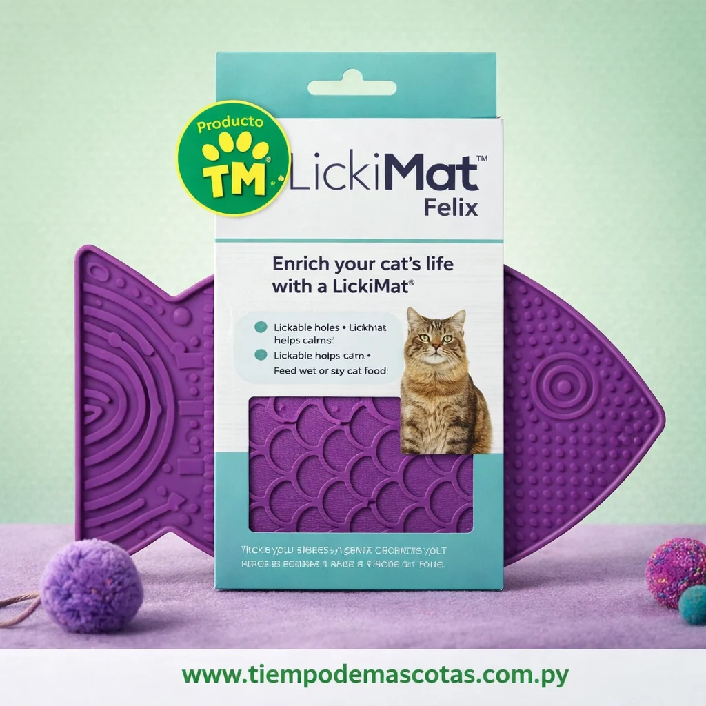 Alfombra de Lamer Lickimat Felix Lila - Producto en Tiempo de Mascotas