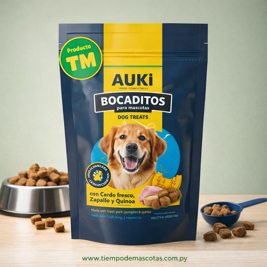 Auki Bocaditos Cerdo, Zapallo y Quinoa 500g