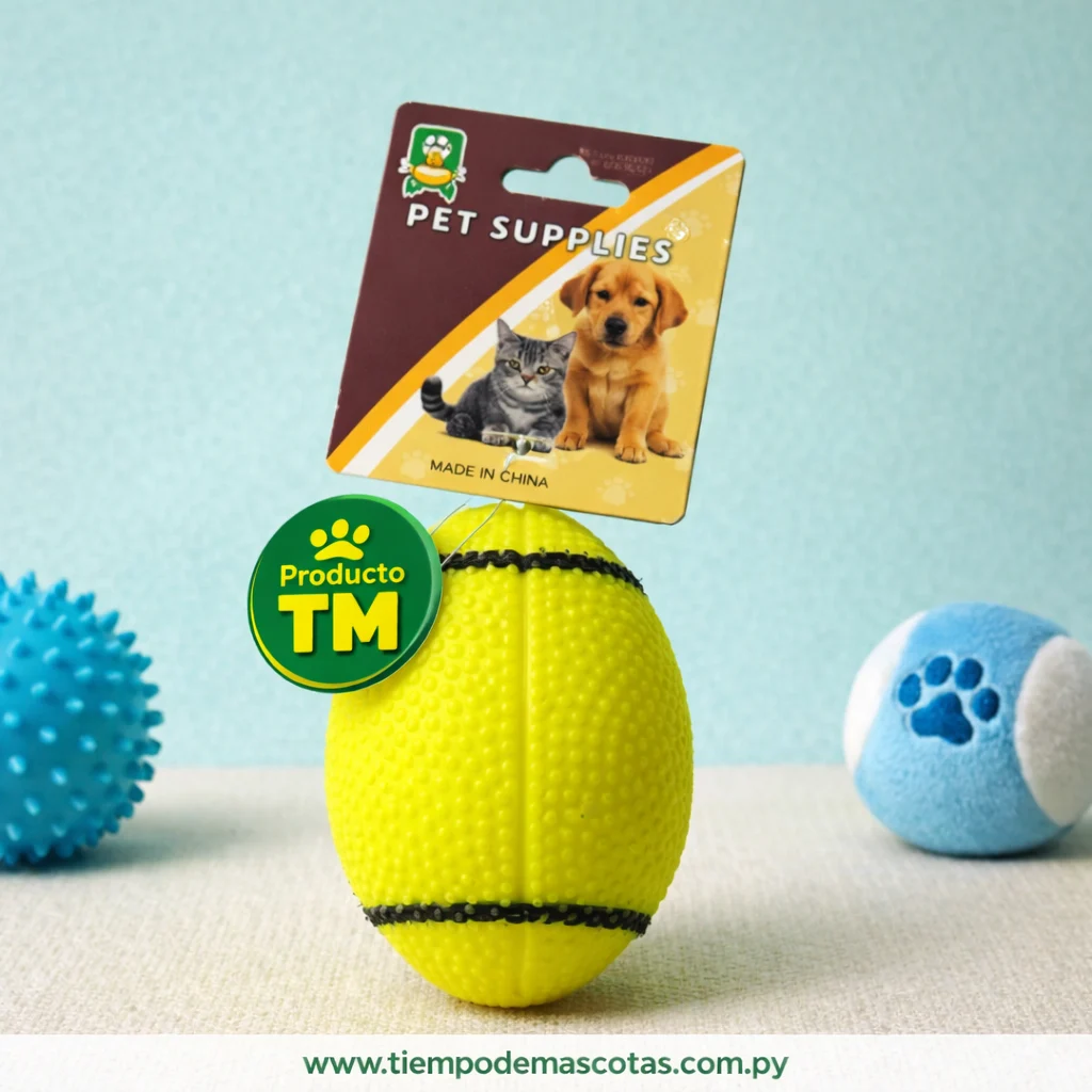 Juguete Pelota Rugby Goma - Producto en Tiempo de Mascotas
