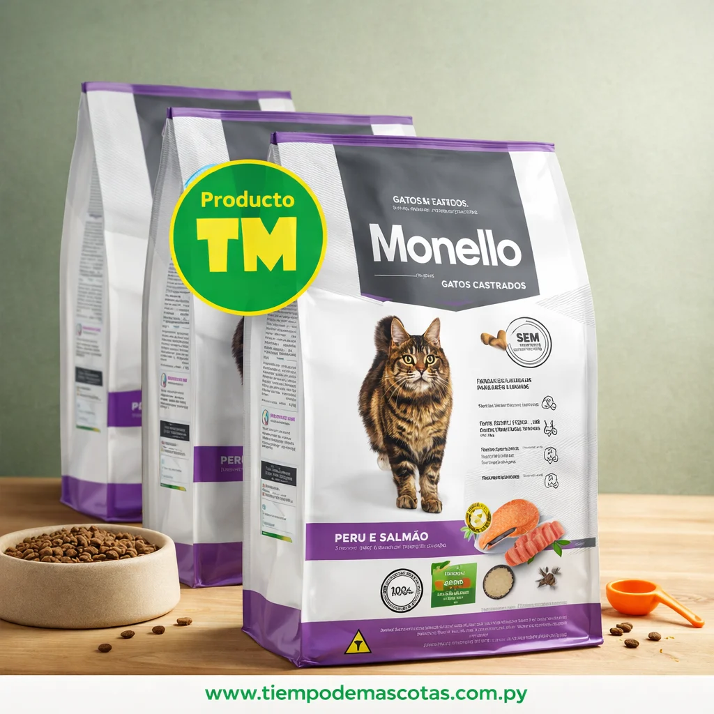 MONELLO GATO CAST PAVO SALMON 1KG - Caja de 3u