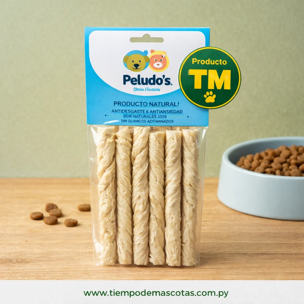 Peludos Palito Comestible Blanco 12 Unid - Producto en Tiempo de Mascotas