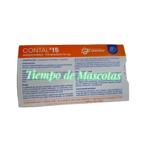 Janvier Contal Fenobarbital 15mg Blister - Producto en Tiempo de Mascotas