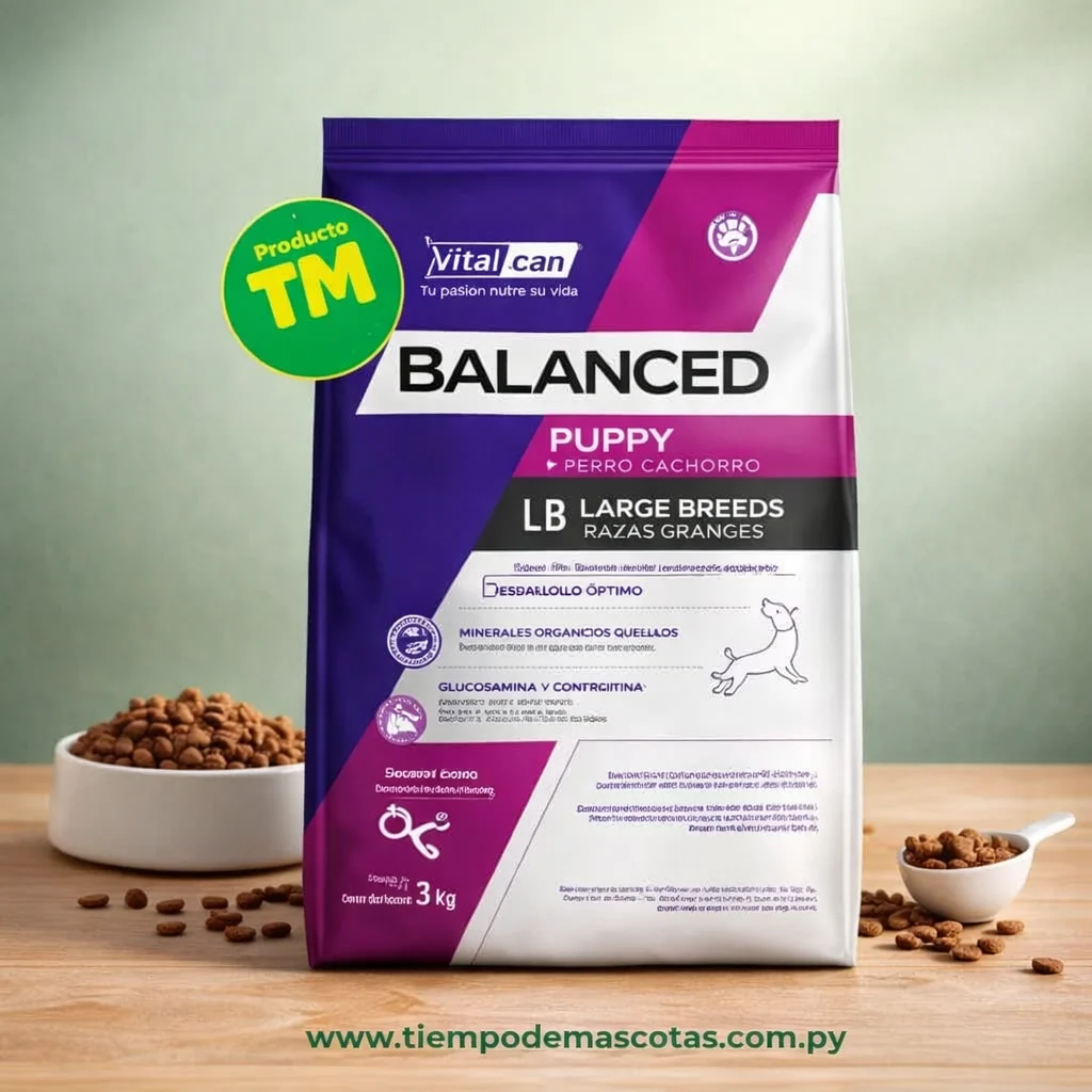 Vitalcan Balanced Perro Cachorro RG 3kg - Producto en Tiempo de Mascotas
